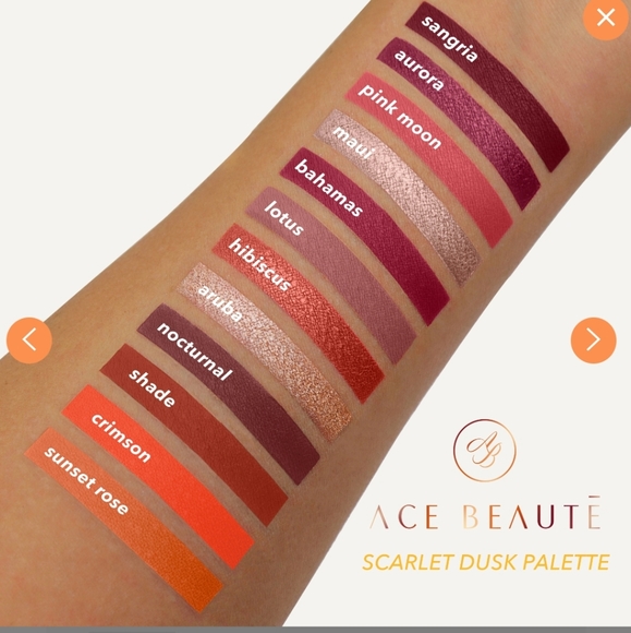 Ace Beauty Scarlet Dusk Eyeshadow Palette NIB - Picture 8 of 8